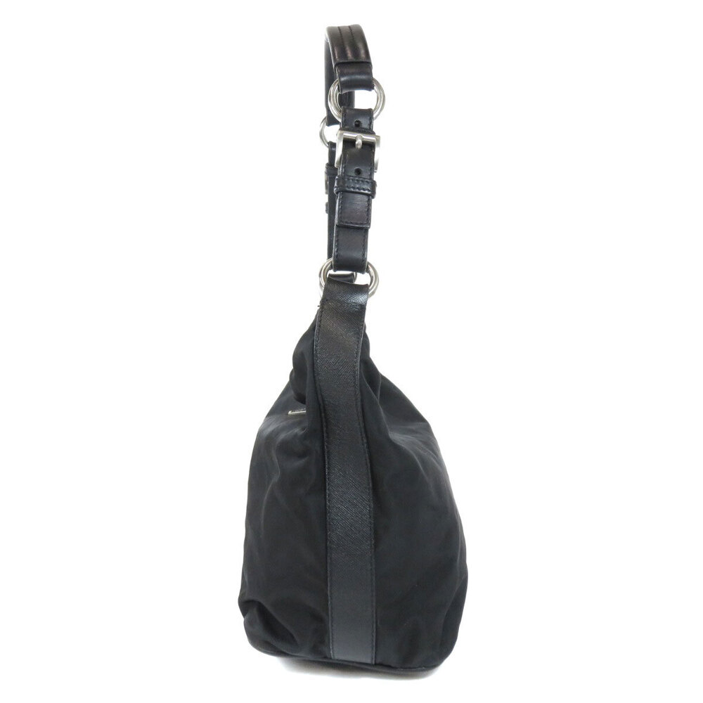 Prada Logo Plate Black Shoulder Crossbody Bag - Picture 3 of 11